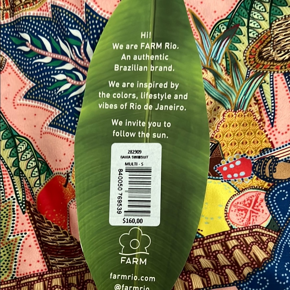FARM Rio Tropical Print One Piece Swimsuit - Picture 5 of 6
